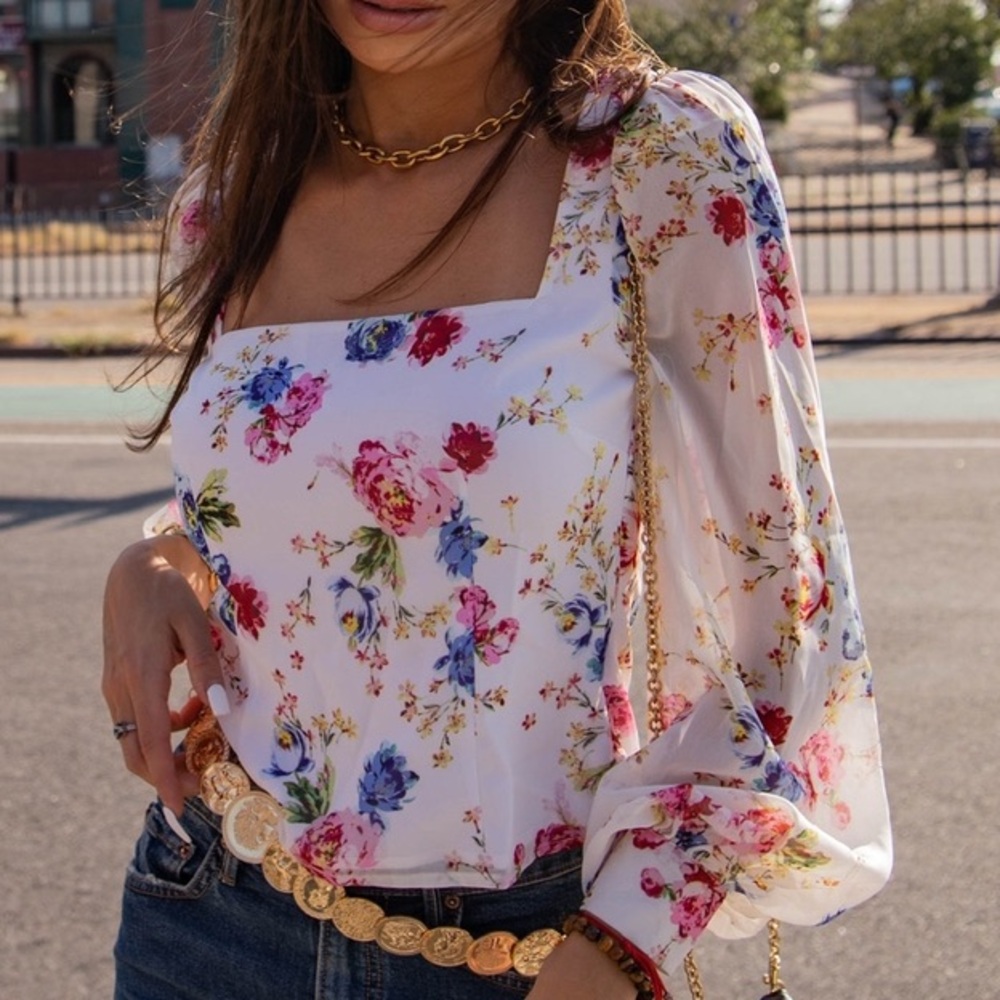 LPA Floral Blouse NWT